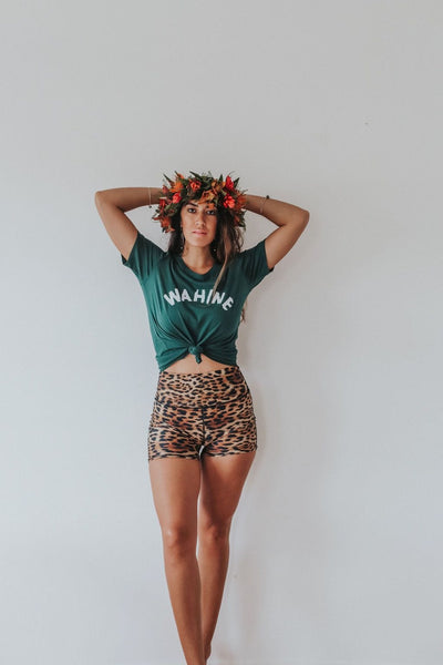 Leopard | Nohea High Waist Biker Short– WITH LOVE FROM PARADISE