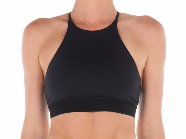 High neck crop top