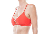 Orange sports bra