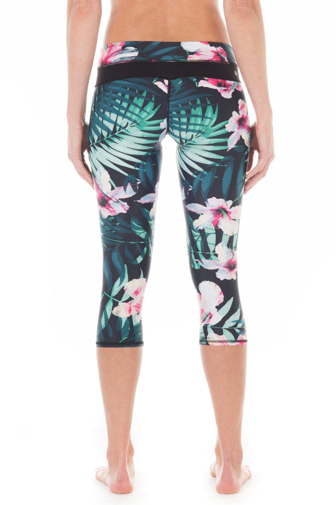Hibiscus Palm | Lani Workout Capri | WITH LOVE FROM PARADISE