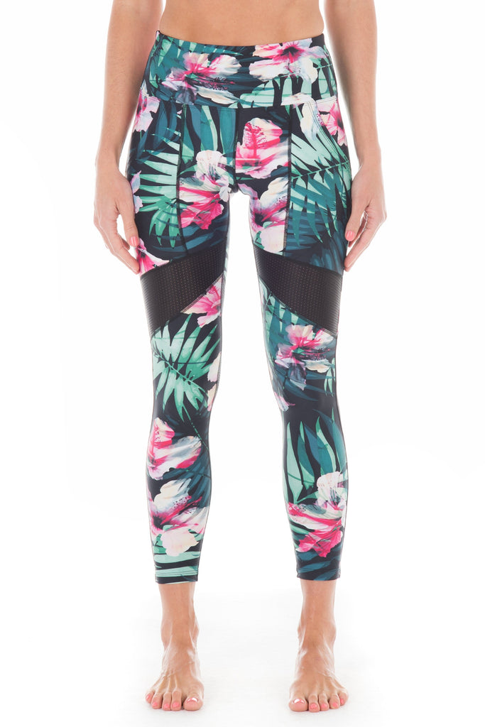 Hibiscus Palm | Moana Legging - WITH LOVE FROM PARADISE