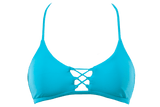 Aqua | Lace Up Bralette - WITH LOVE FROM PARADISE