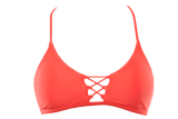 Tangerine | Lace Up Bralette - WITH LOVE FROM PARADISE