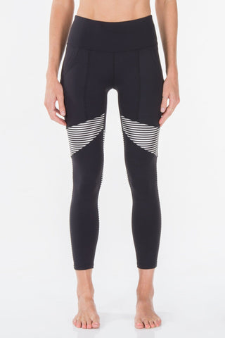 Black + Stripe | Moana Activewear Leggings