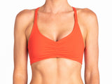 Orange sports bra